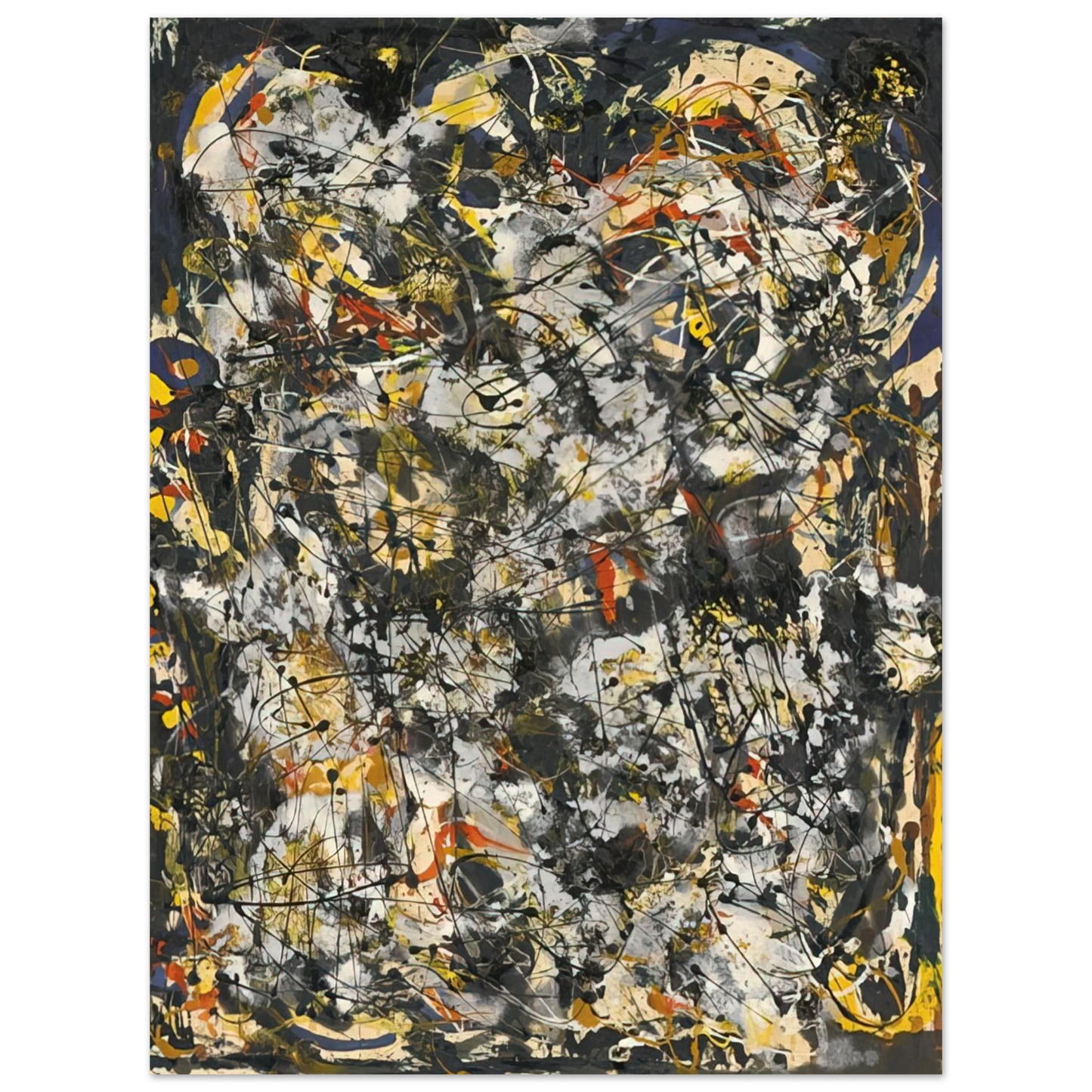 Jackson Pollock - NUMBER 4 1951  75x100 cm / 30x40inches Fine Art Poster