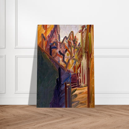 ALBERO DI FRONTE 1 - Frank Auerbach Brushed Aluminum Print - 70x100 cm / 28x40 inches | Frank Auerbach Aluminum Print | Frank Auerbach Prints