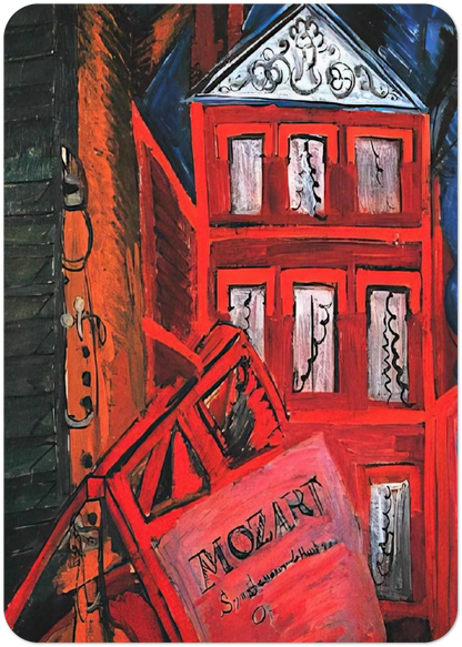 HOMMAGE TO MOZART 1915 By Raoul Dufy Pack of 10 Post Cards | Raoul Dufy Post Cards | A6 (10.5 x 14.8 cm) - 4.1 x 5.8 inches