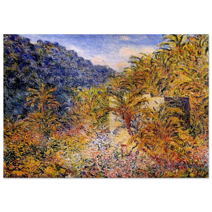 The Valley of Sasso - claude monet Brushed Aluminum Print - 70x100 cm / 28x40 inches | claude monet Aluminum Print | claude monet Prints