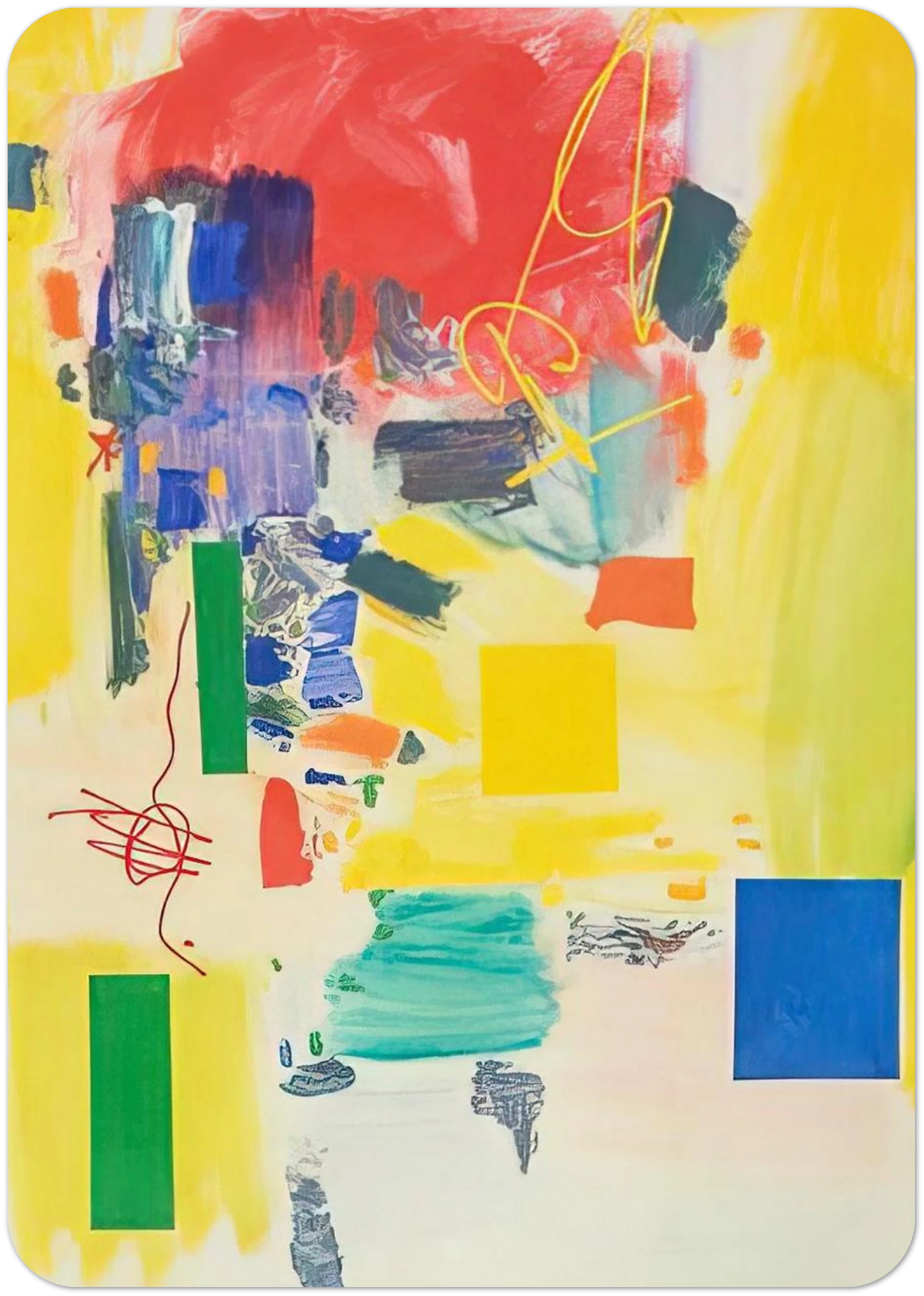 Golden Splendor By Hans Hofmann Pack of 10 Post Cards | Hans Hofmann Post Cards | A6 (10.5 x 14.8 cm) - 4.1 x 5.8 inches