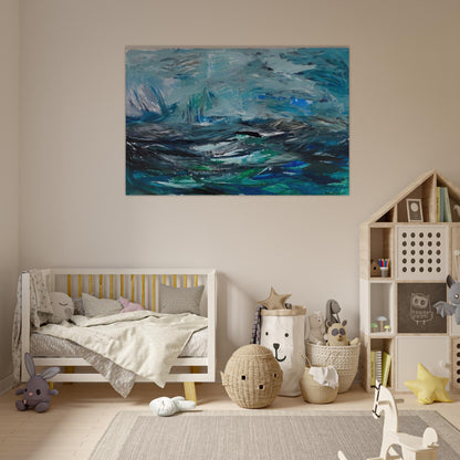 Abstract Sea - 1963 - Tove Jansson Art Prints - 100x150 cm / 40x60″ inches | Tove Jansson Poster | Tove Jansson Prints
