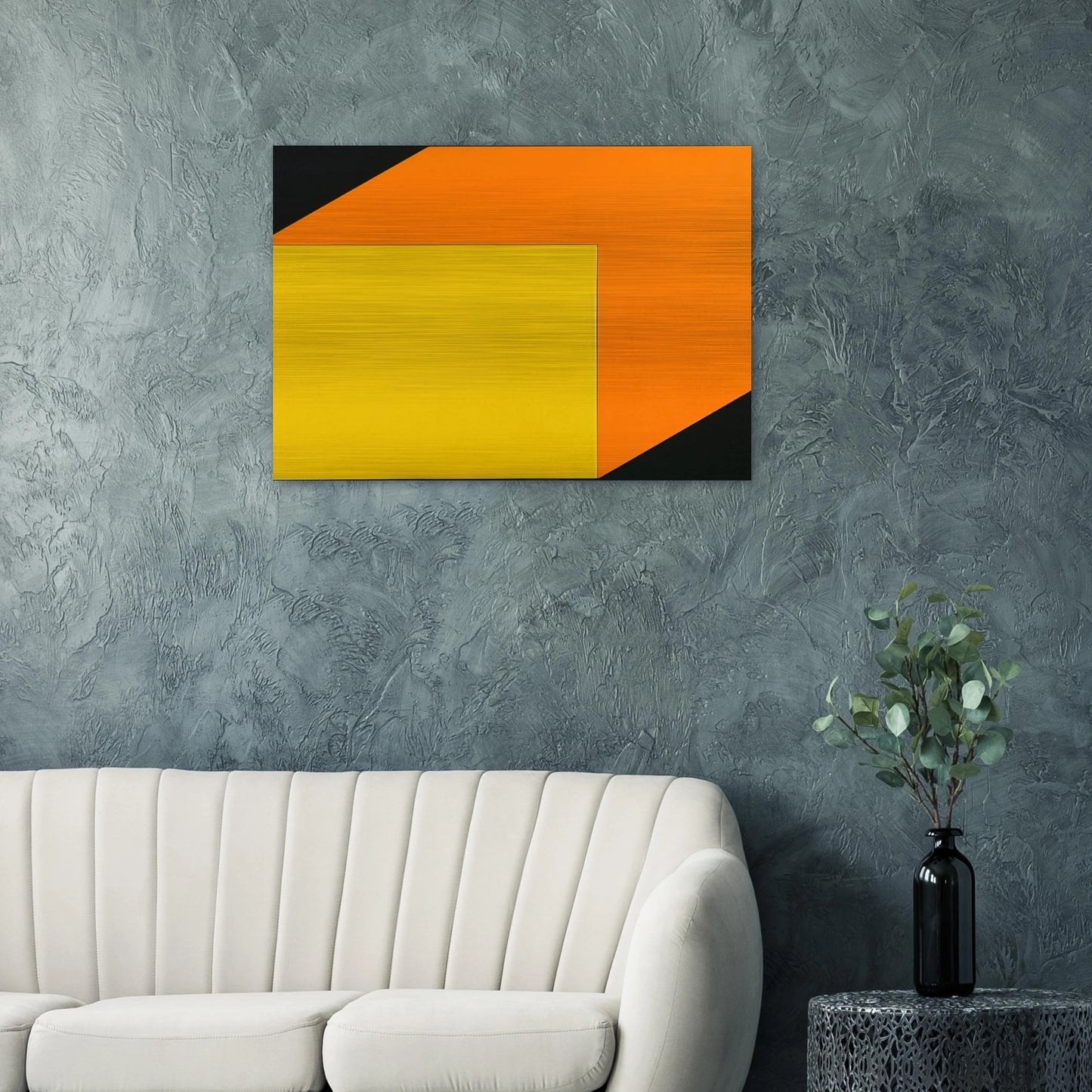 Yellow Orange - Ellsworth Kelly Brushed Aluminum Print - 70x100 cm / 28x40 inches | Ellsworth Kelly Aluminum Print | Ellsworth Kelly Prints