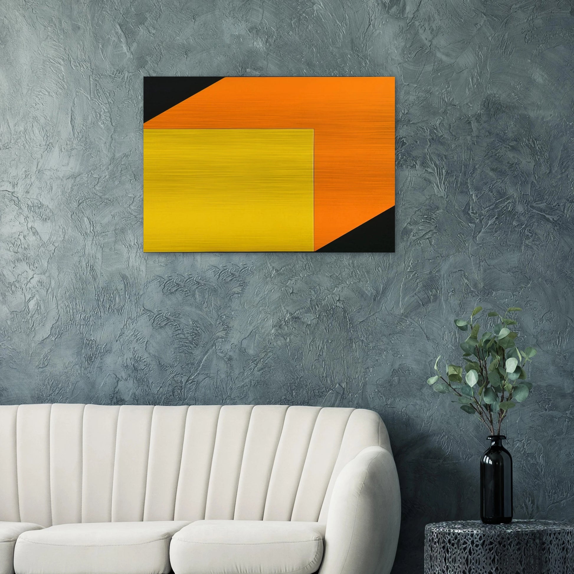 Yellow Orange - Ellsworth Kelly Brushed Aluminum Print - 70x100 cm / 28x40 inches | Ellsworth Kelly Aluminum Print | Ellsworth Kelly Prints