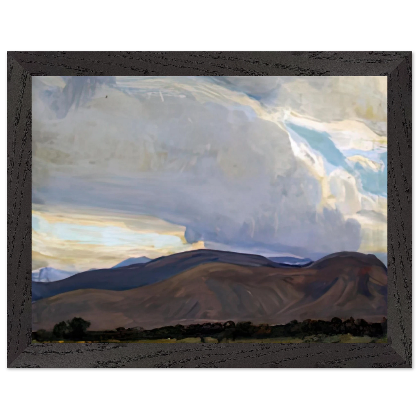 Maynard Dixon - STORM FROM THE SIERRA 1937 Wall art - 28x43  cm / XL (11x17 inches) - Fine Art Poster-canvas - -
