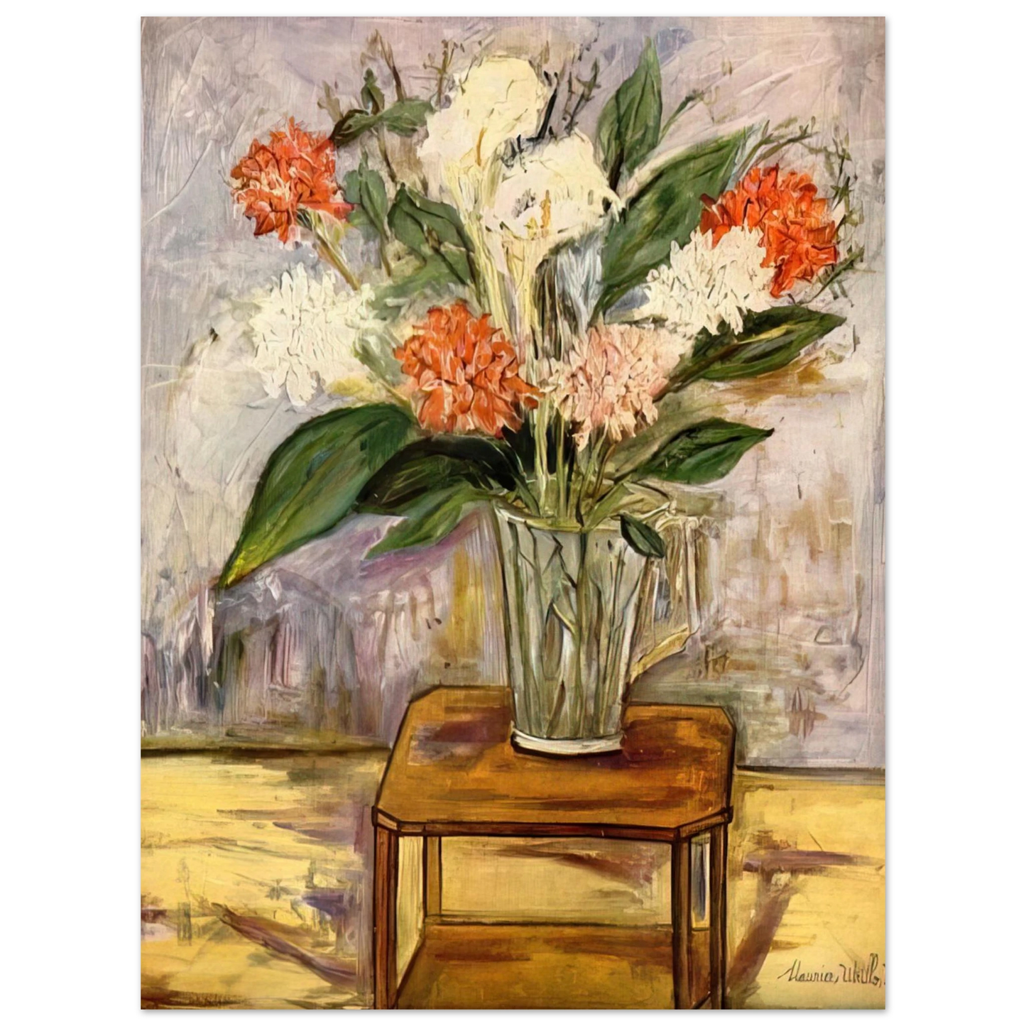Maurice Utrillo - FLOWERS  75x100 cm / 30x40inches Fine Art Poster
