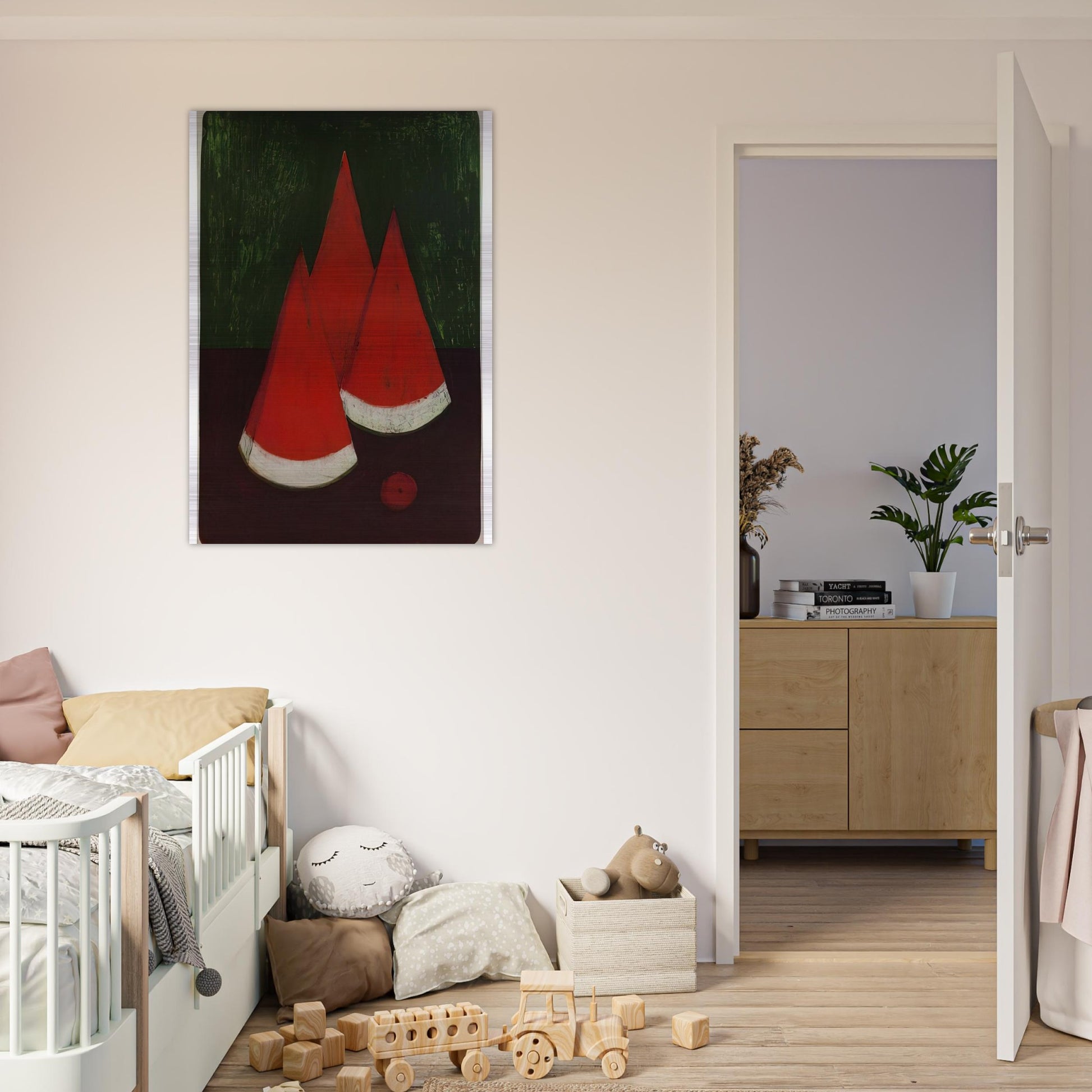 WATERMELONS - Rufino Tamayo Brushed Aluminum Print - 70x100 cm / 28x40 inches | Rufino Tamayo Aluminum Print | Rufino Tamayo Prints