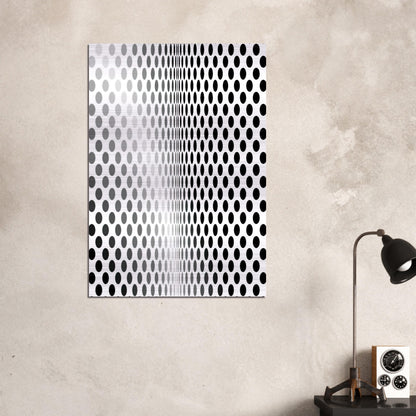 LOSS 1964 - Bridget Riley Brushed Aluminum Print - 70x100 cm / 28x40 inches | Bridget Riley Aluminum Print | Bridget Riley Prints