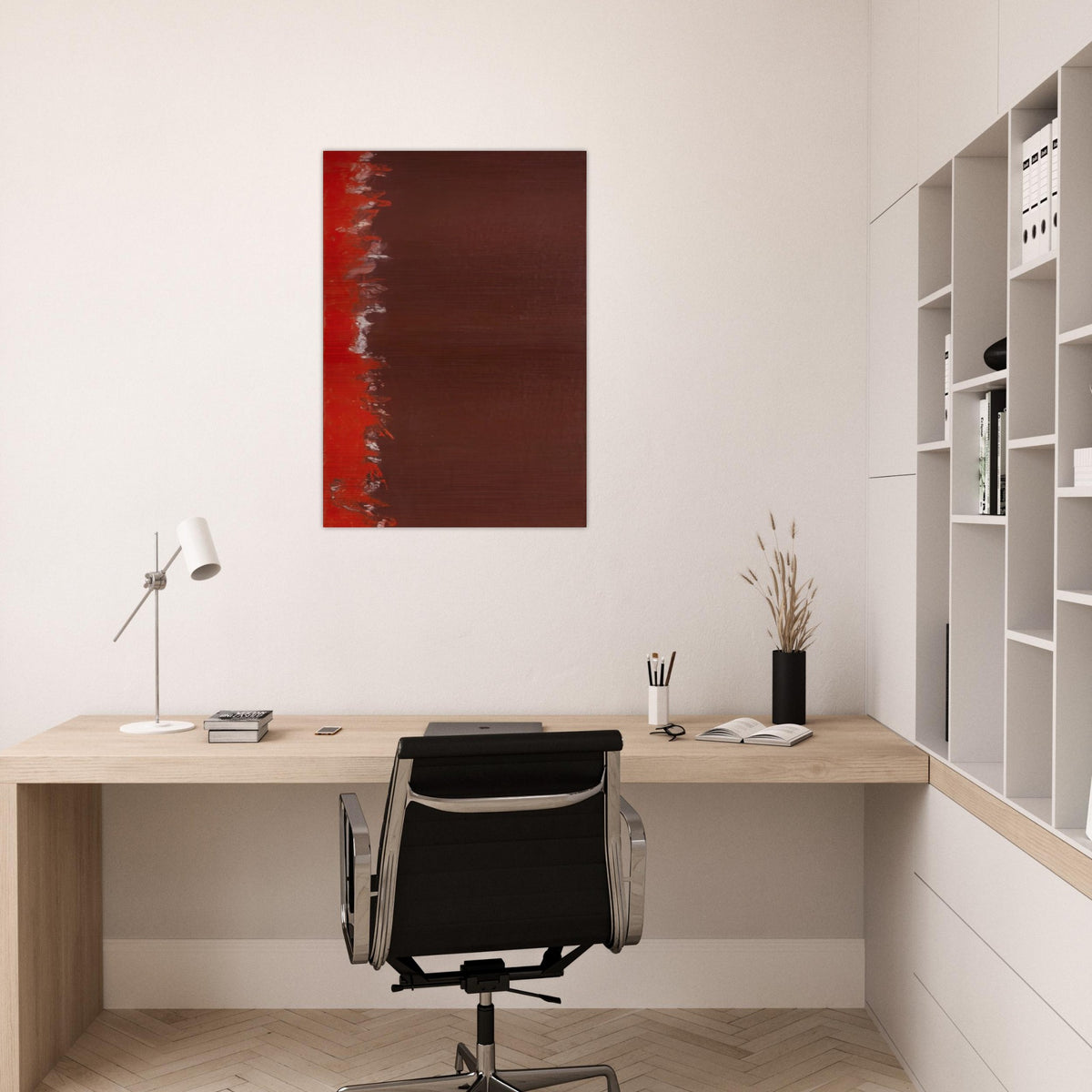 Untitled 3 - Barnett Newman Brushed Aluminum Print - 70x100 cm / 28x40 inches | Barnett Newman Aluminum Print | Barnett Newman Prints