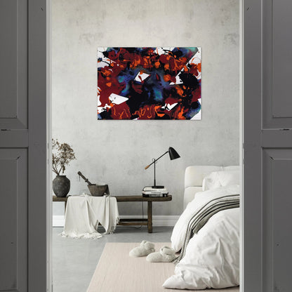 Untitled  SFP94-149  SFF 1819  - Sam Francis Brushed Aluminum Print - 70x100 cm / 28x40 inches | Sam Francis Aluminum Print | Sam Francis Prints