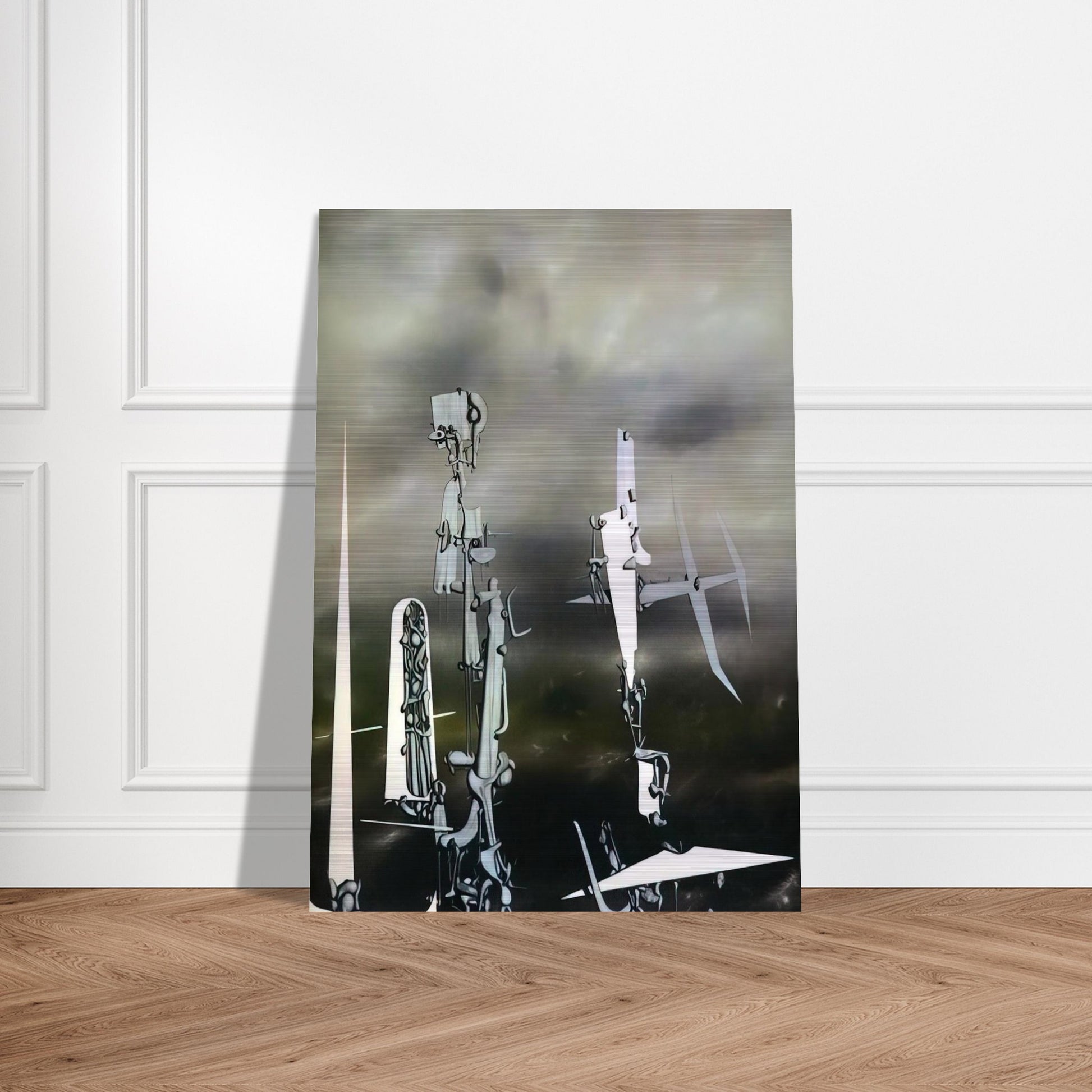 Phantoms - Yves Tanguy Brushed Aluminum Print - 70x100 cm / 28x40 inches | Yves Tanguy Aluminum Print | Yves Tanguy Prints