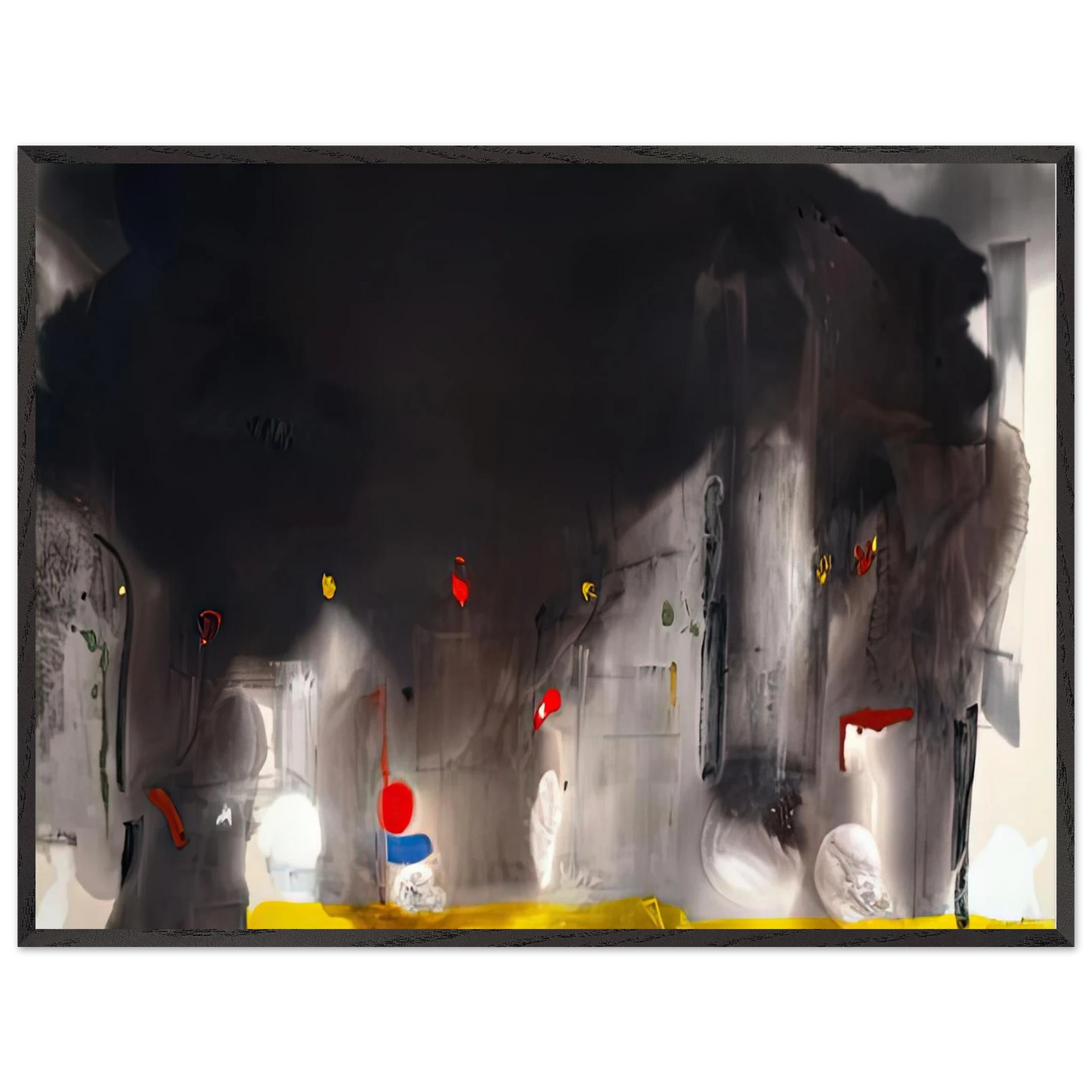 Helen Frankenthaler - Casanova, 1988- Wall Art - 30x40 cm / 12x16 inches - Premium Wooden Framed Poster With Fine Art Paper-canvas - White frame