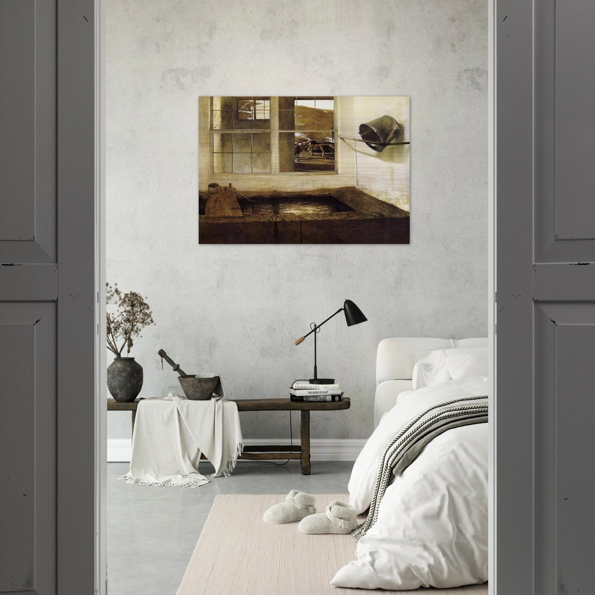 SPRING FED - Andrew Wyeth Brushed Aluminum Print - 70x100 cm / 28x40 inches | Andrew Wyeth Aluminum Print | Andrew Wyeth Prints