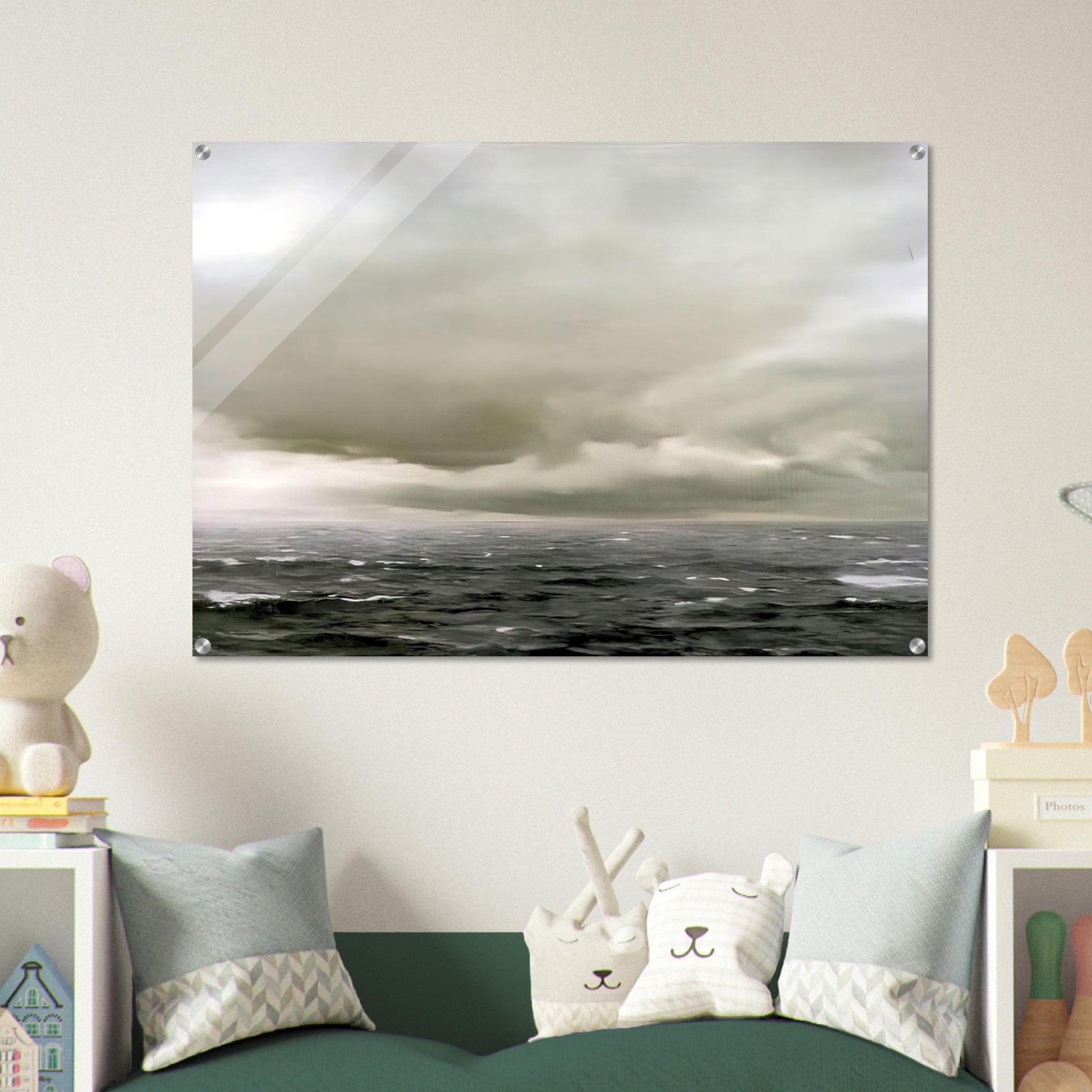 SEASCAPE CLOUDY - Gerhard Richter Acrylic Print - 70x100 cm / 28x40″ inches | Gerhard Richter Wall Art | Gerhard Richter Prints