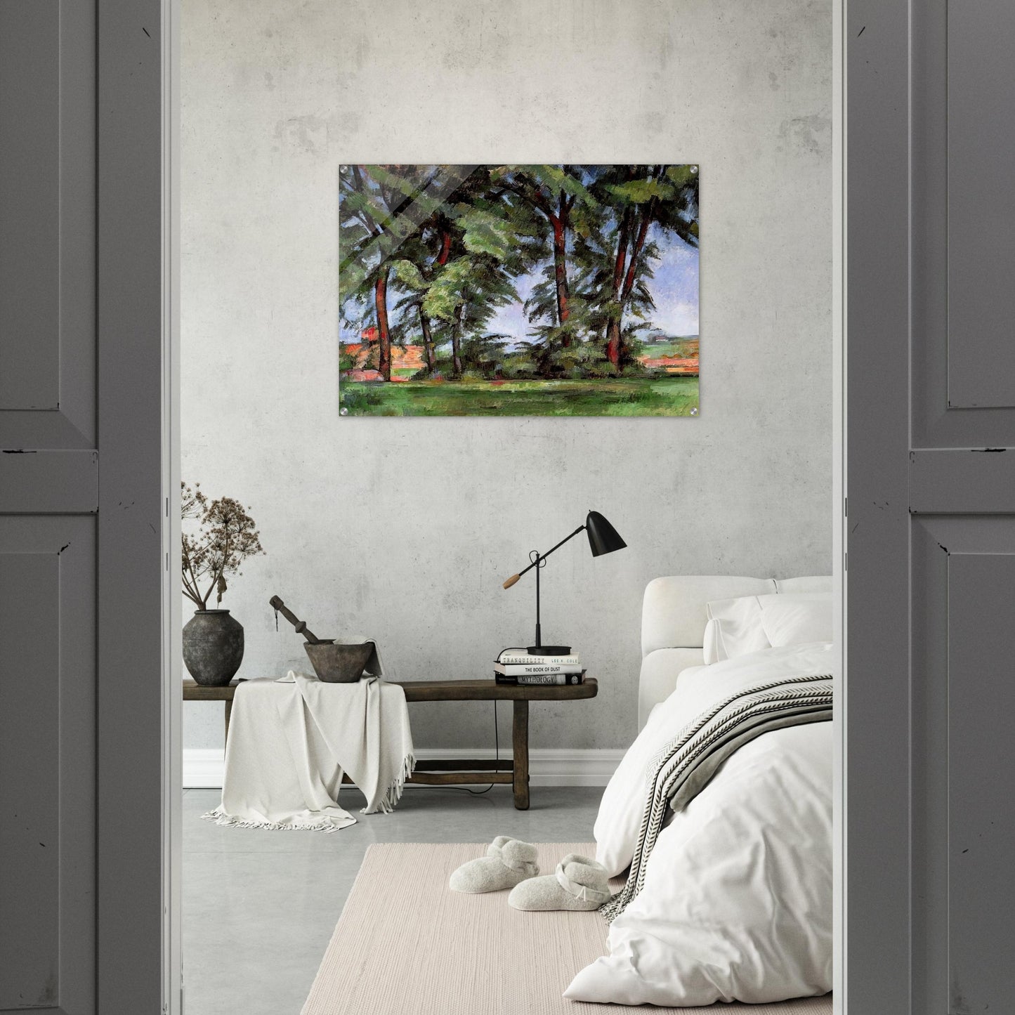 Tall Trees at the Jas de Bouffan - Paul Cézanne Acrylic Print - 70x100 cm / 28x40″ inches