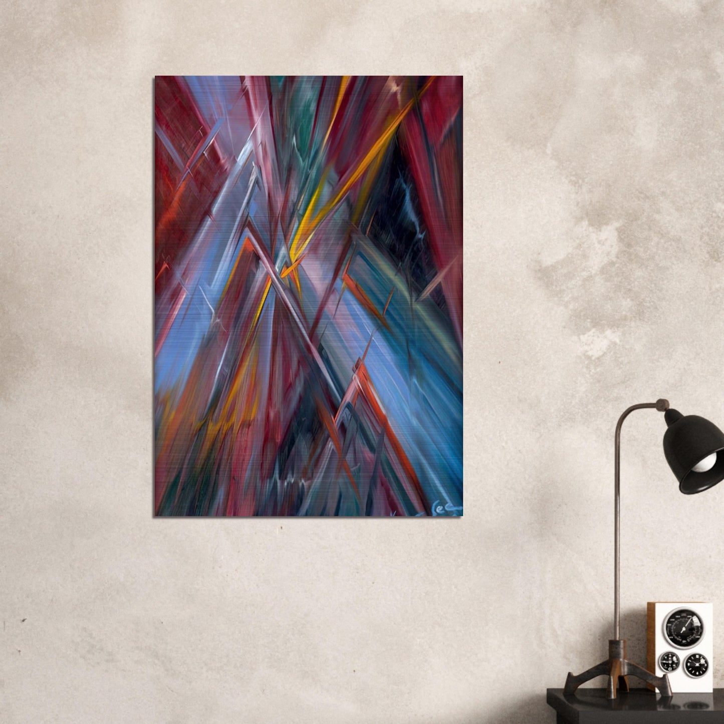 Colorful Flashes - Konrad Zuse Brushed Aluminum Print - 70x100 cm / 28x40 inches | Konrad Zuse Aluminum Print | Konrad Zuse Prints