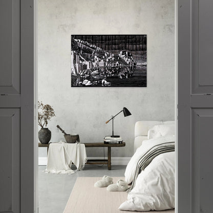 SCILLA CALABRIA FEBRUARY 1931 1931 - MC Escher Brushed Aluminum Print - 70x100 cm / 28x40 inches | MC Escher Aluminum Print | MC Escher Prints
