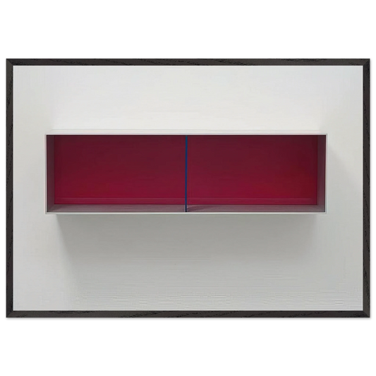 Untitled Menziken - 1991 - Donald Judd 70x100 cm / 28x40 inches Framed Art Print – Black Wooden Frame