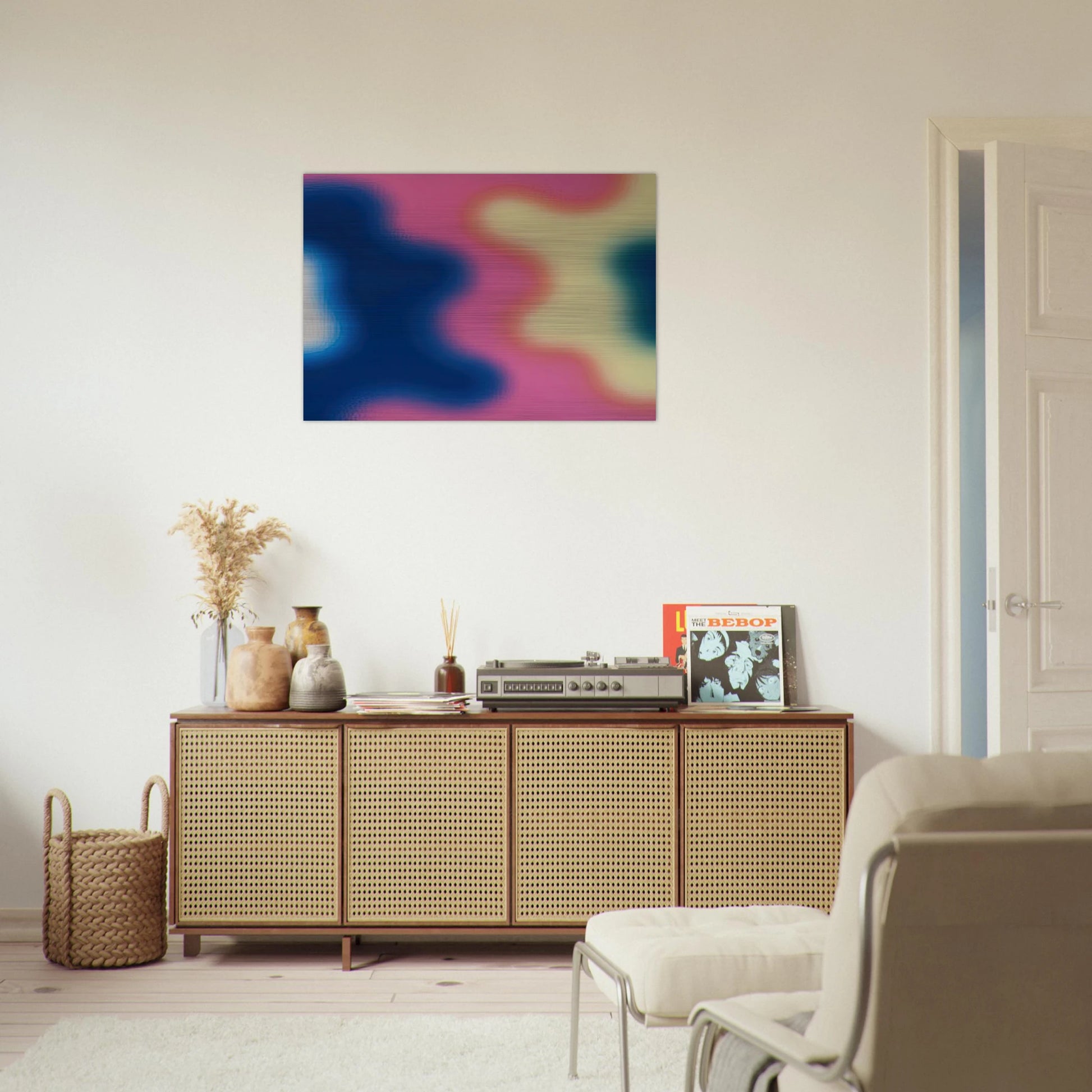 M-14 - 1970 - Wojciech Fangor Brushed Aluminum Print - 70x100 cm / 28x40 inches | Wojciech Fangor Aluminum Print | Wojciech Fangor Prints