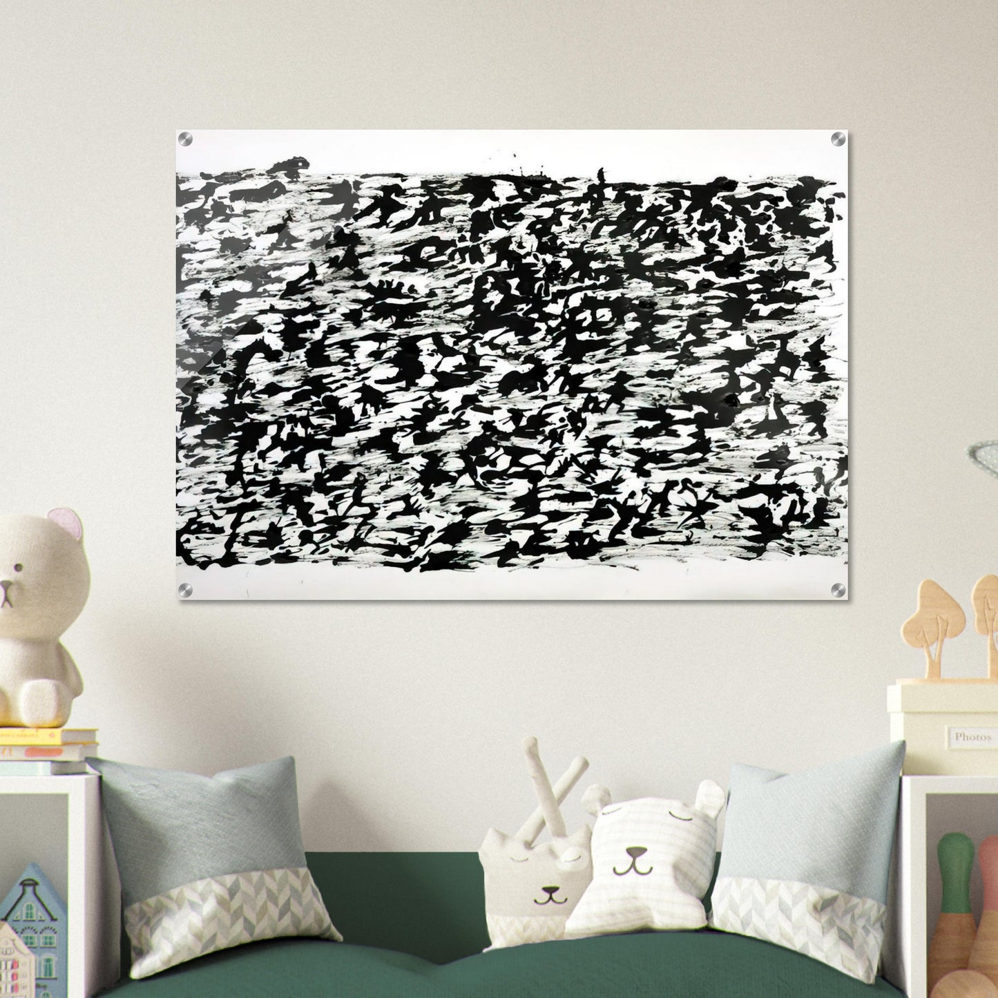 Untitled Chinese Ink Drawing - 1961 - Henri Michaux Acrylic Print - 70x100 cm / 28x40″ inches