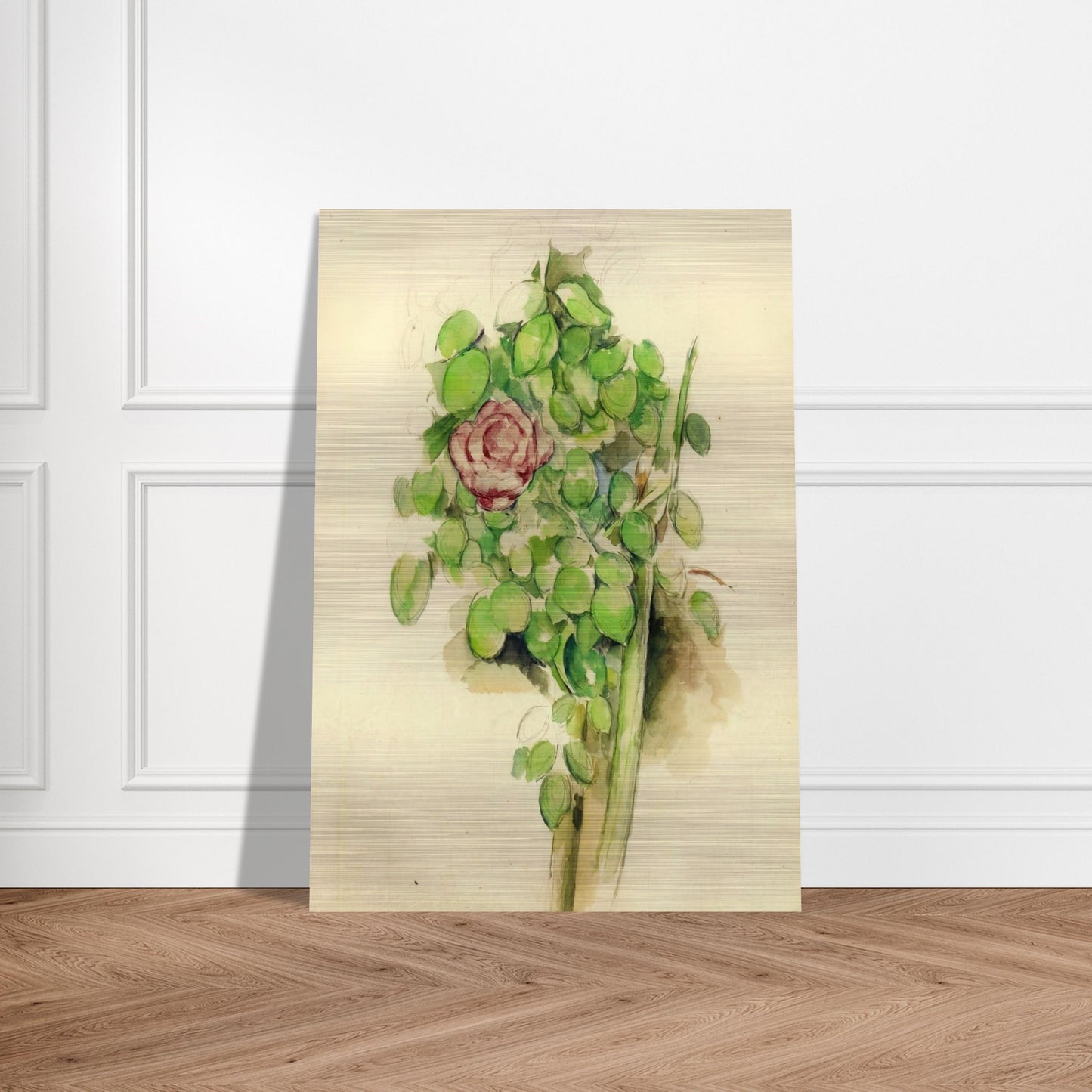 Rose Bush - Paul Cézanne Brushed Aluminum Print - 70x100 cm / 28x40 inches | Paul Cézanne Aluminum Print | Paul Cézanne Prints