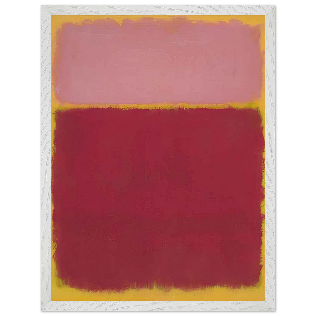 Mark Rothko - Untitled No. 17 - 1961 Wall Art - 60x80 cm / 24x32 inches - Premium Wooden Framed Poster With Fine Art Paper - White frame