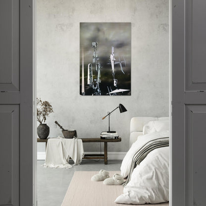 Phantoms - Yves Tanguy Brushed Aluminum Print - 70x100 cm / 28x40 inches | Yves Tanguy Aluminum Print | Yves Tanguy Prints