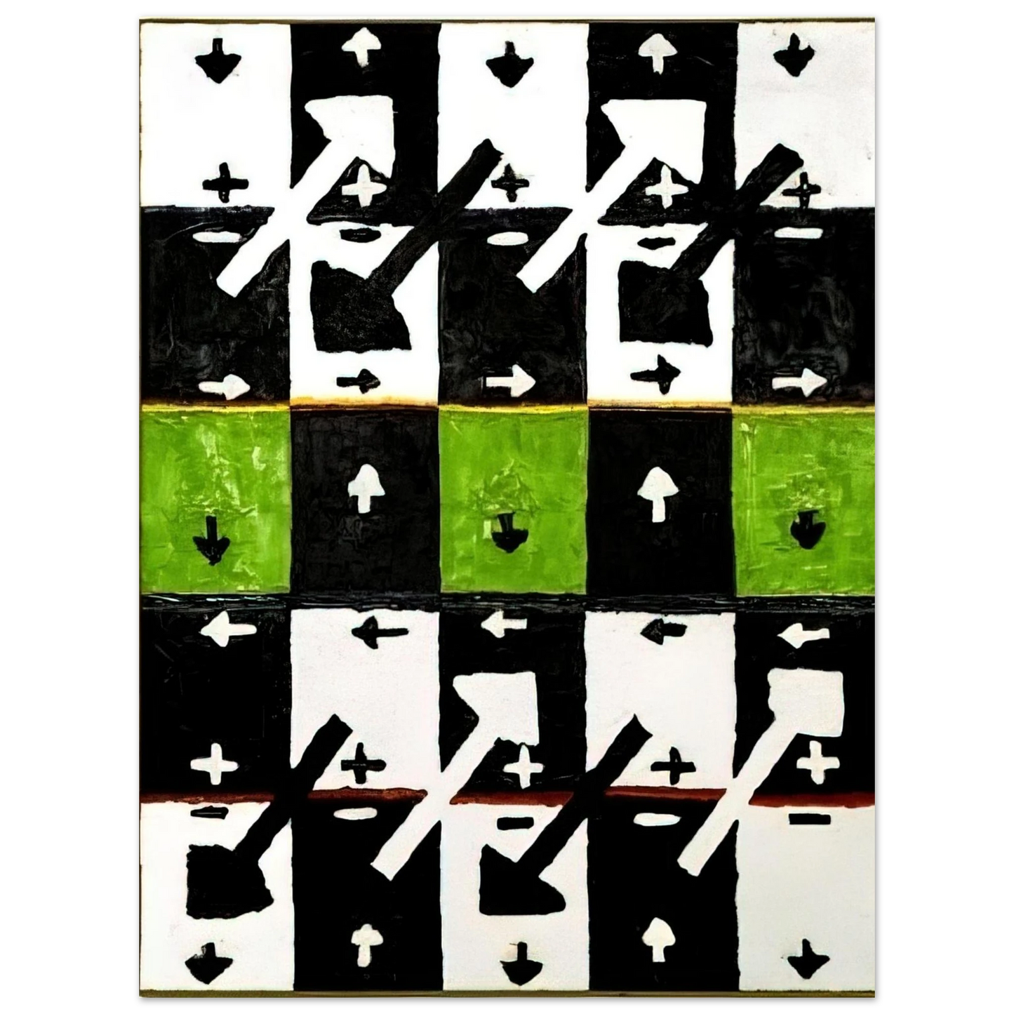 Alfred Jensen - An Influence of the Earth's Motion on Optical Phenomena - 1961  75x100 cm / 30x40inches Fine Art Poster