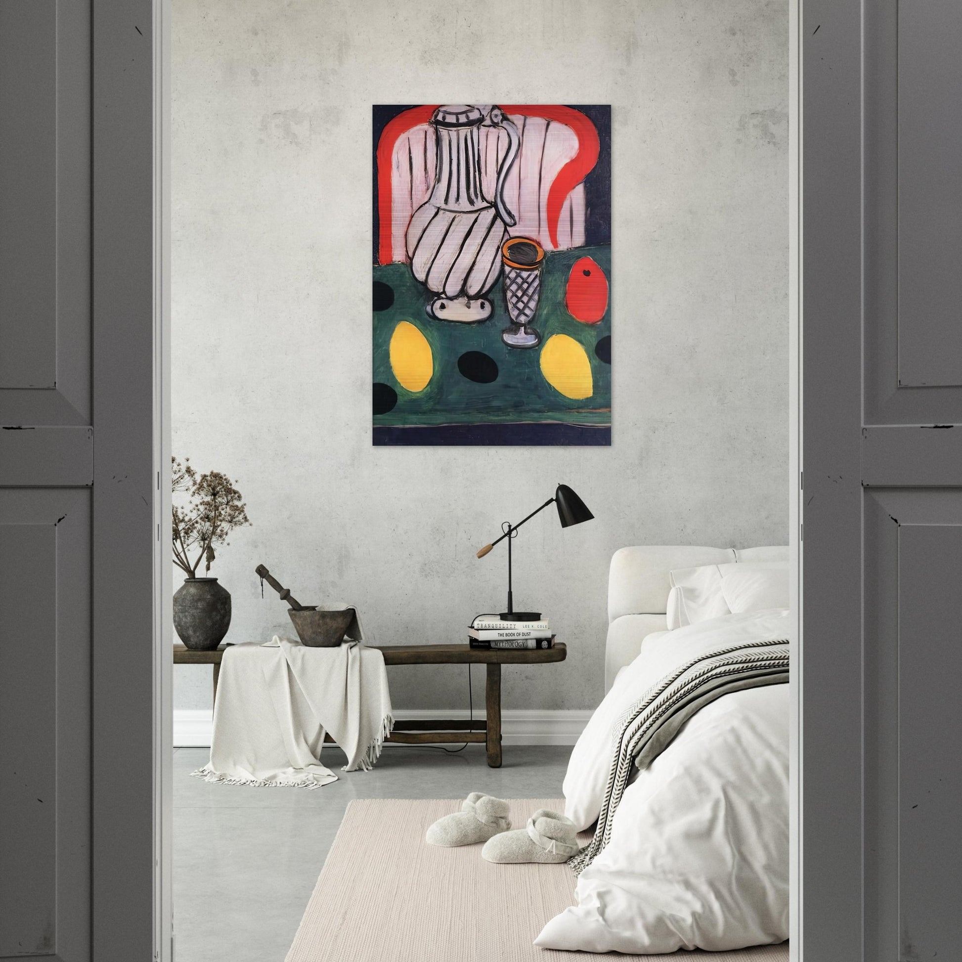 TIN PITCHER LEMON AND ARMCHAIR 1939 - Henri Matisse Brushed Aluminum Print - 70x100 cm / 28x40 inches | Henri Matisse Aluminum Print | Henri Matisse Prints