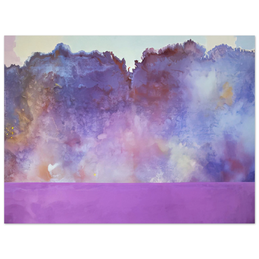 Ronnie Landfield - Diamond Lake - 1969  75x100 cm / 30x40inches Fine Art Poster
