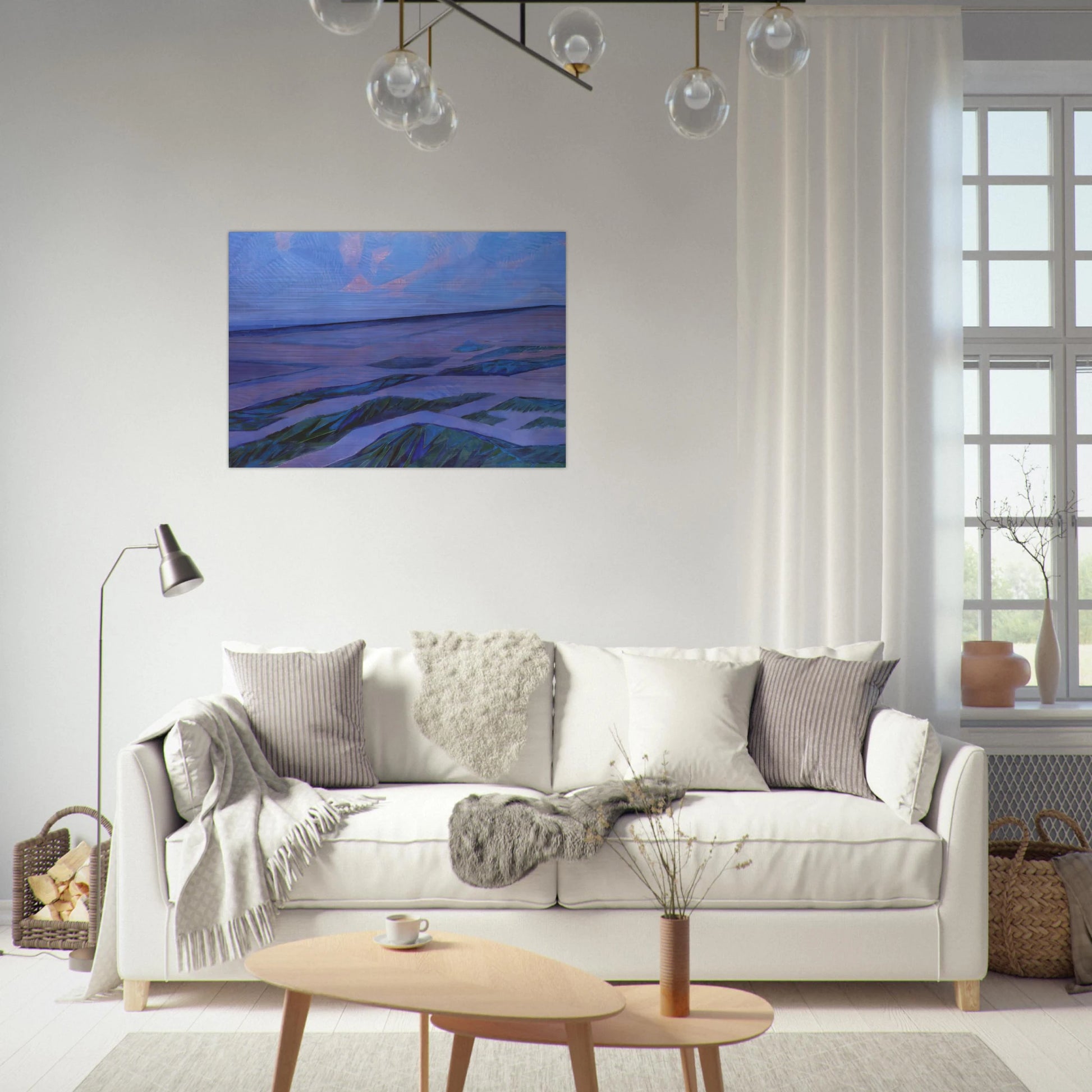 Dune Landscape - Piet Mondrian Brushed Aluminum Print - 70x100 cm / 28x40 inches | Piet Mondrian Aluminum Print | Piet Mondrian Prints
