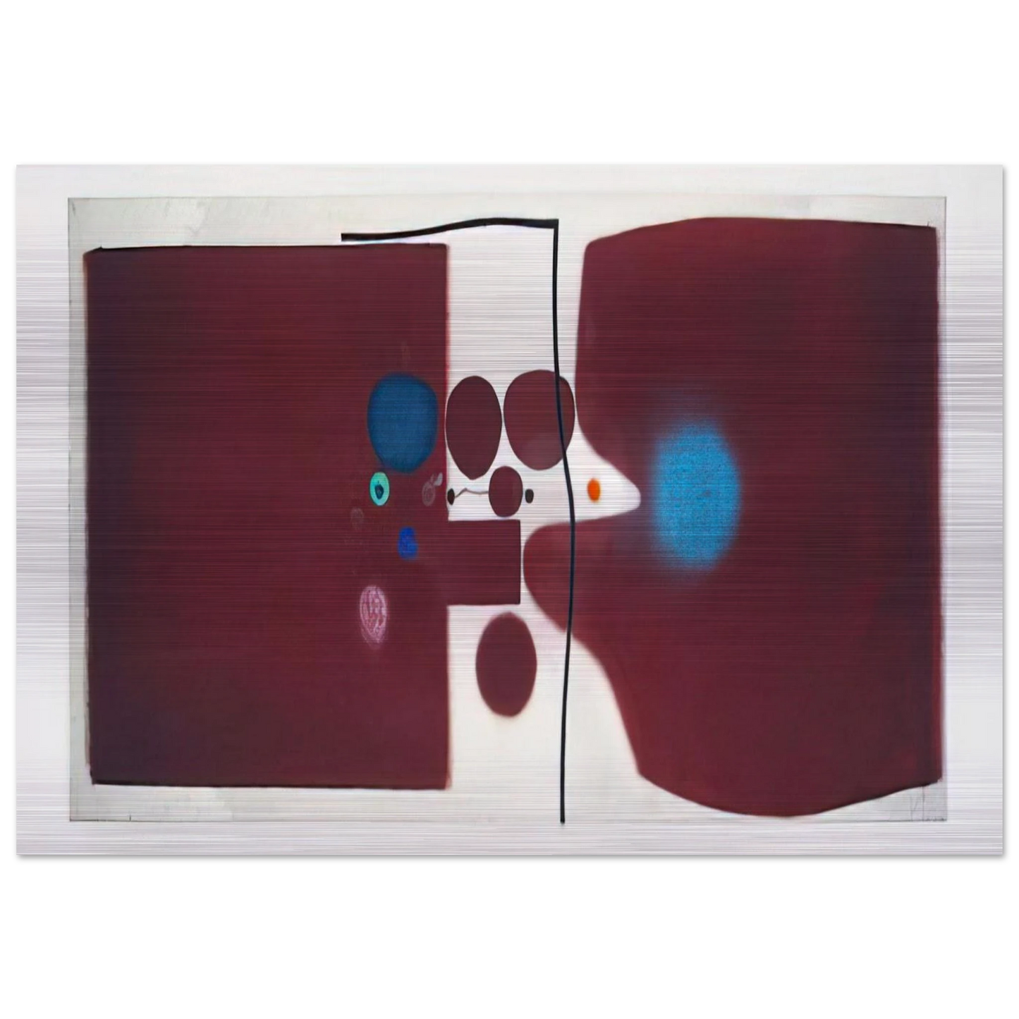 BROWN SYMPHONY 1979 - Victor Pasmore Brushed Aluminum Print - 70x100 cm / 28x40 inches | Victor Pasmore Aluminum Print | Victor Pasmore Prints