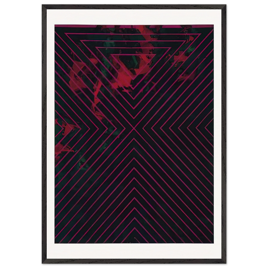 1418 1986 - Luis Feito 70x100 cm / 28x40 inches Framed Art Print – Black Wooden Frame