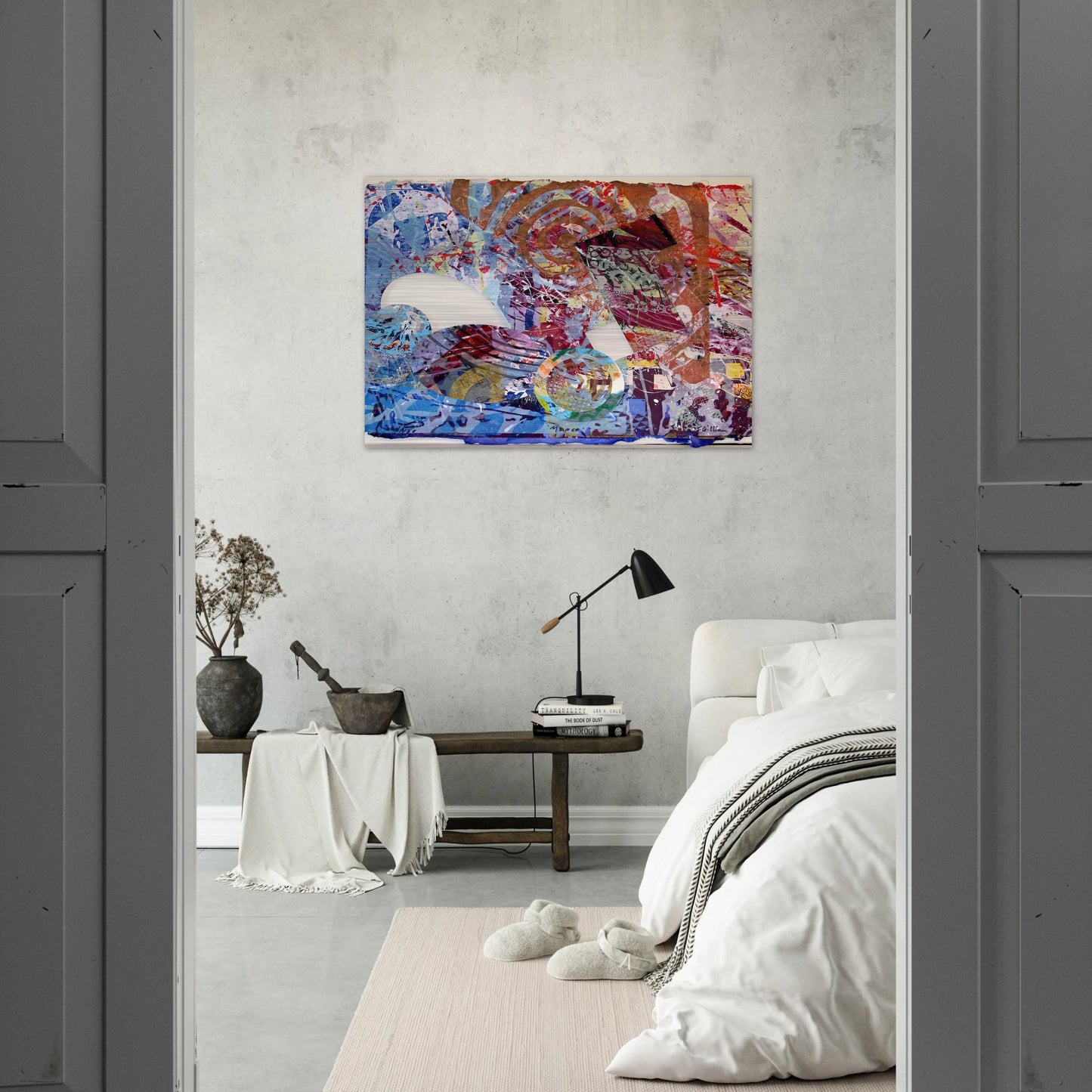 Manet II - Sam Gilliam Brushed Aluminum Print - 70x100 cm / 28x40 inches | Sam Gilliam Aluminum Print | Sam Gilliam Prints