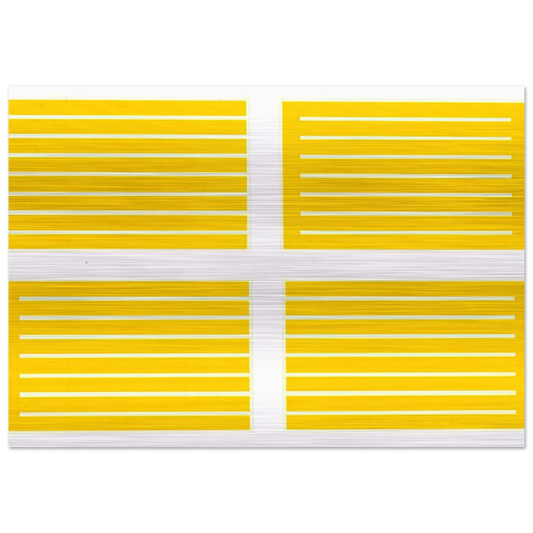 Untitled #235-238 - 1994 - Donald Judd Brushed Aluminum Print - 70x100 cm / 28x40 inches | Donald Judd Aluminum Print | Donald Judd Prints
