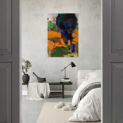 Deep Within the Ravine - Hans Hofmann Brushed Aluminum Print - 70x100 cm / 28x40 inches | Hans Hofmann Aluminum Print | Hans Hofmann Prints