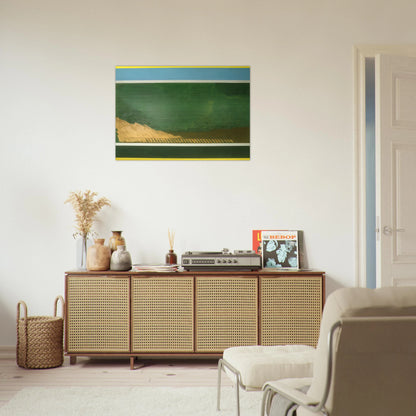 Heaven and Earth - 1967 - Ronnie Landfield Brushed Aluminum Print - 70x100 cm / 28x40 inches | Ronnie Landfield Aluminum Print | Ronnie Landfield Prints