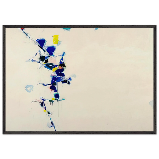 Toward Disappearance III - Sam Francis 70x100 cm / 28x40 inches Framed Art Print – Black Wooden Frame