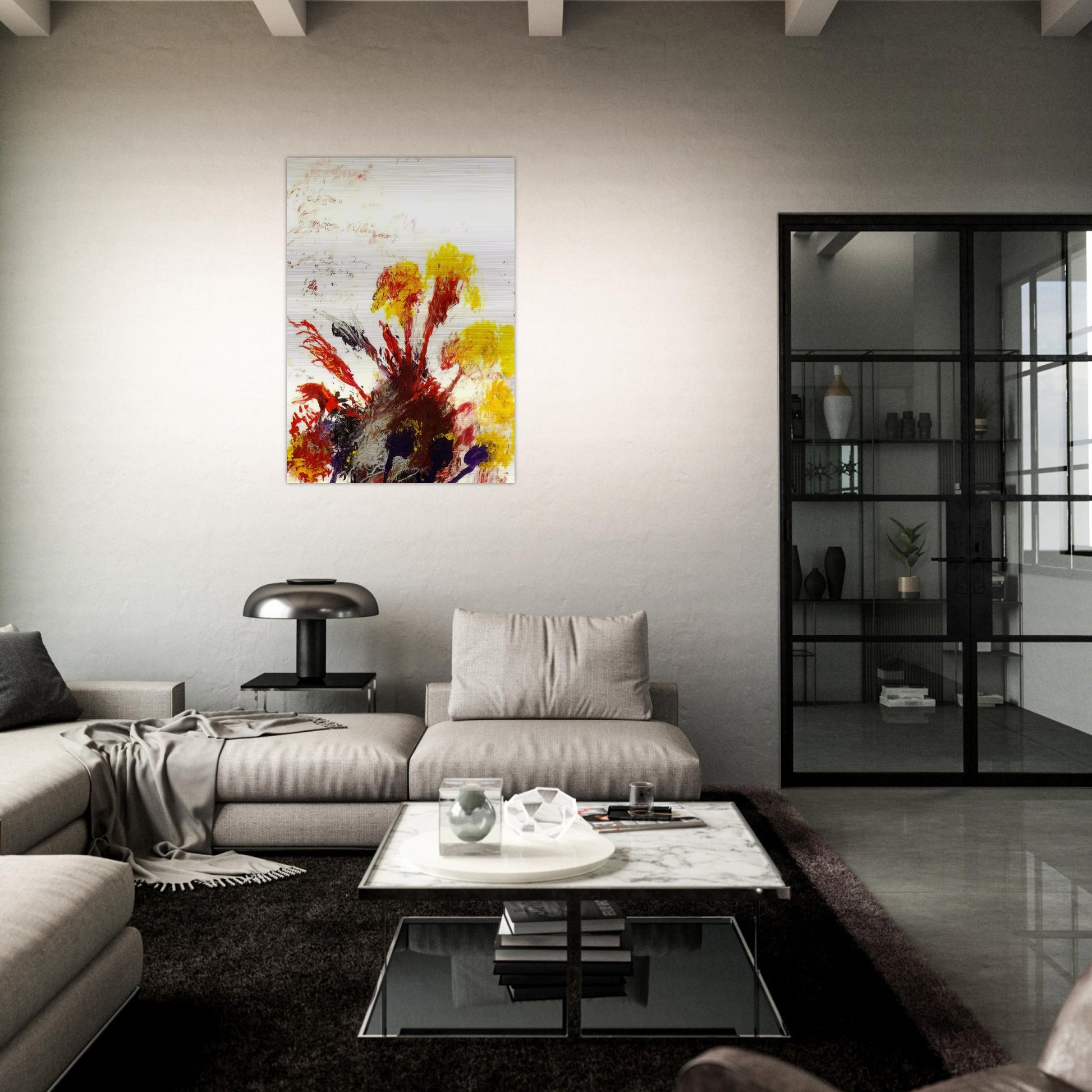 Summer Madness - Cy Twombly Brushed Aluminum Print - 70x100 cm / 28x40 inches | Cy Twombly Aluminum Print | Cy Twombly Prints