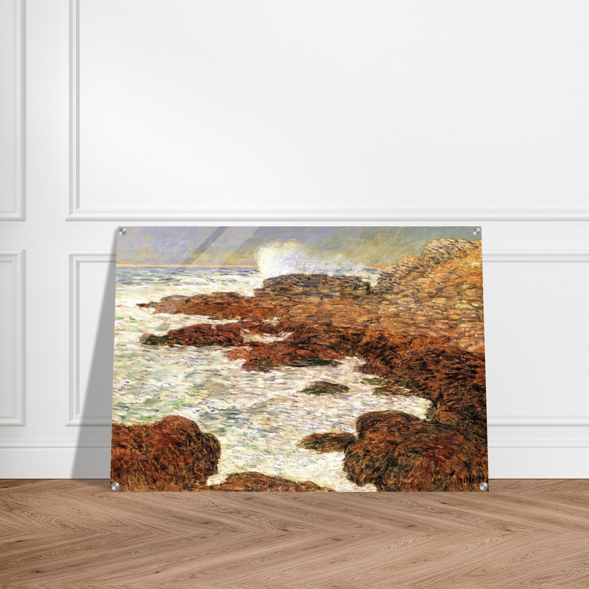 Seaweed and Surf, Appledore - Childe Hassam Acrylic Print - 70x100 cm / 28x40″ inches