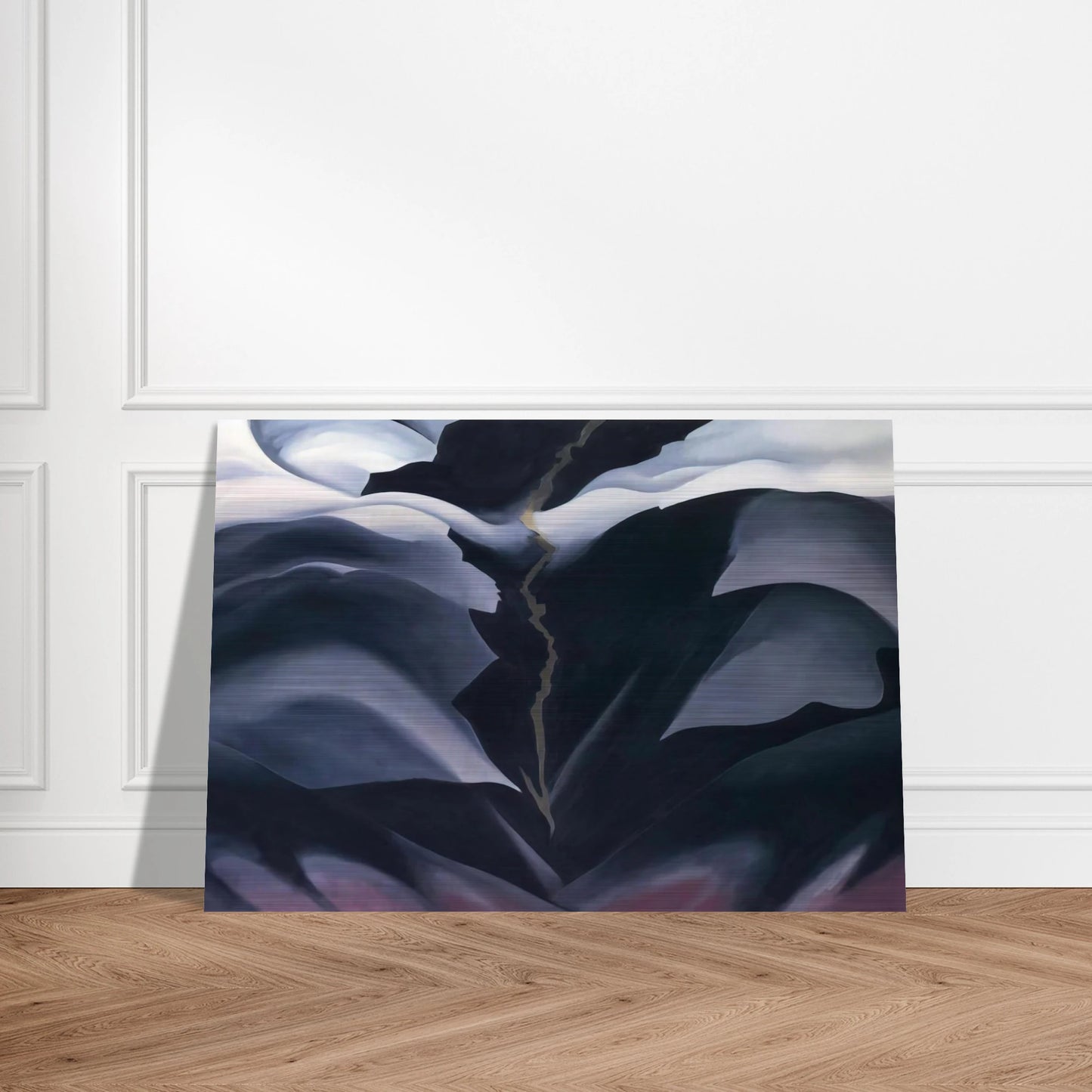 Black Place II - Georgia O'Keeffe Brushed Aluminum Print - 70x100 cm / 28x40 inches | Georgia O'Keeffe Aluminum Print | Georgia O'Keeffe Prints