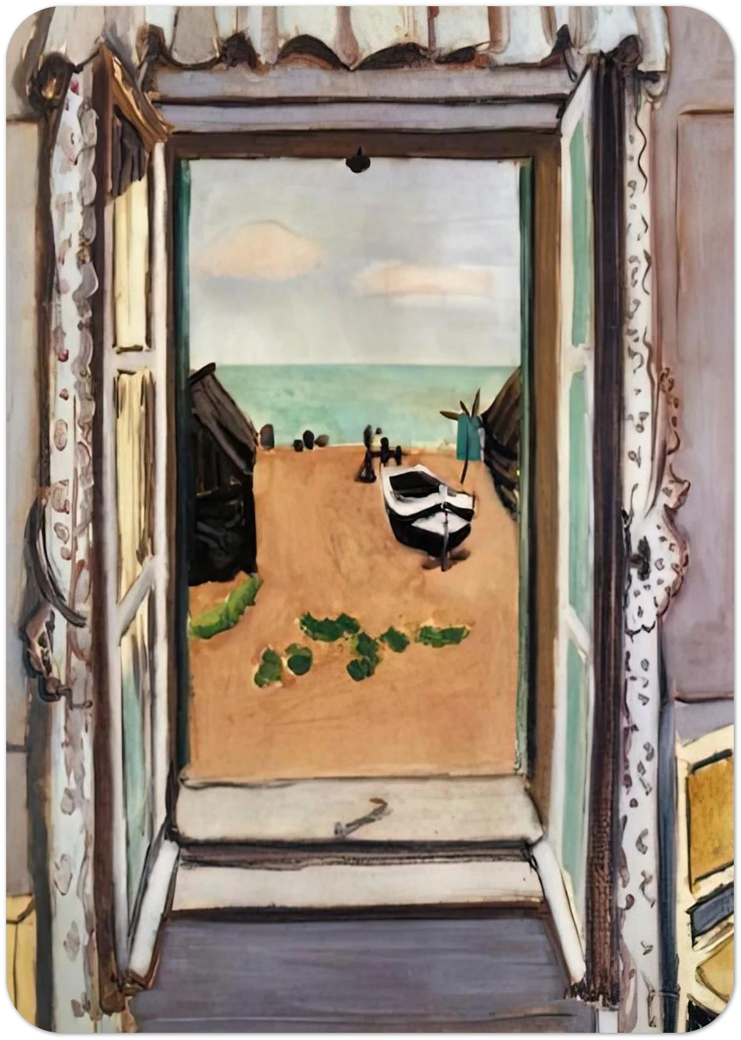 OPEN WINDOW ETRETAT 1920 By Henri Matisse Pack of 10 Post Cards | Henri Matisse Post Cards | A6 (10.5 x 14.8 cm) - 4.1 x 5.8 inches