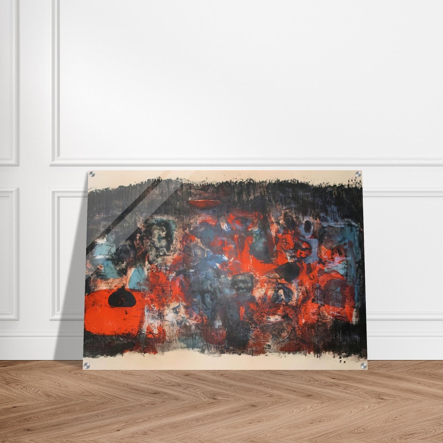 UNTITLED 1956 - Zao Wou-Ki Acrylic Print - 70x100 cm / 28x40″ inches | Zao Wou-Ki Wall Art | Zao Wou-Ki Prints