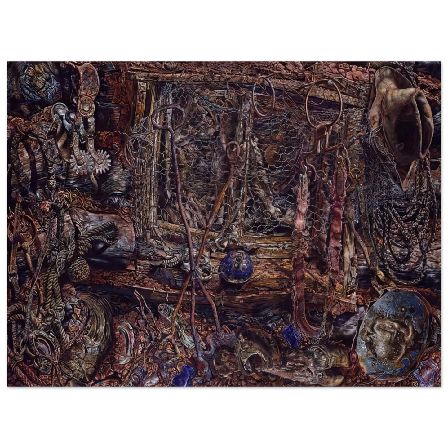 Ivan Albright - THE RUSTLERS 1962  75x100 cm / 30x40inches Fine Art Poster
