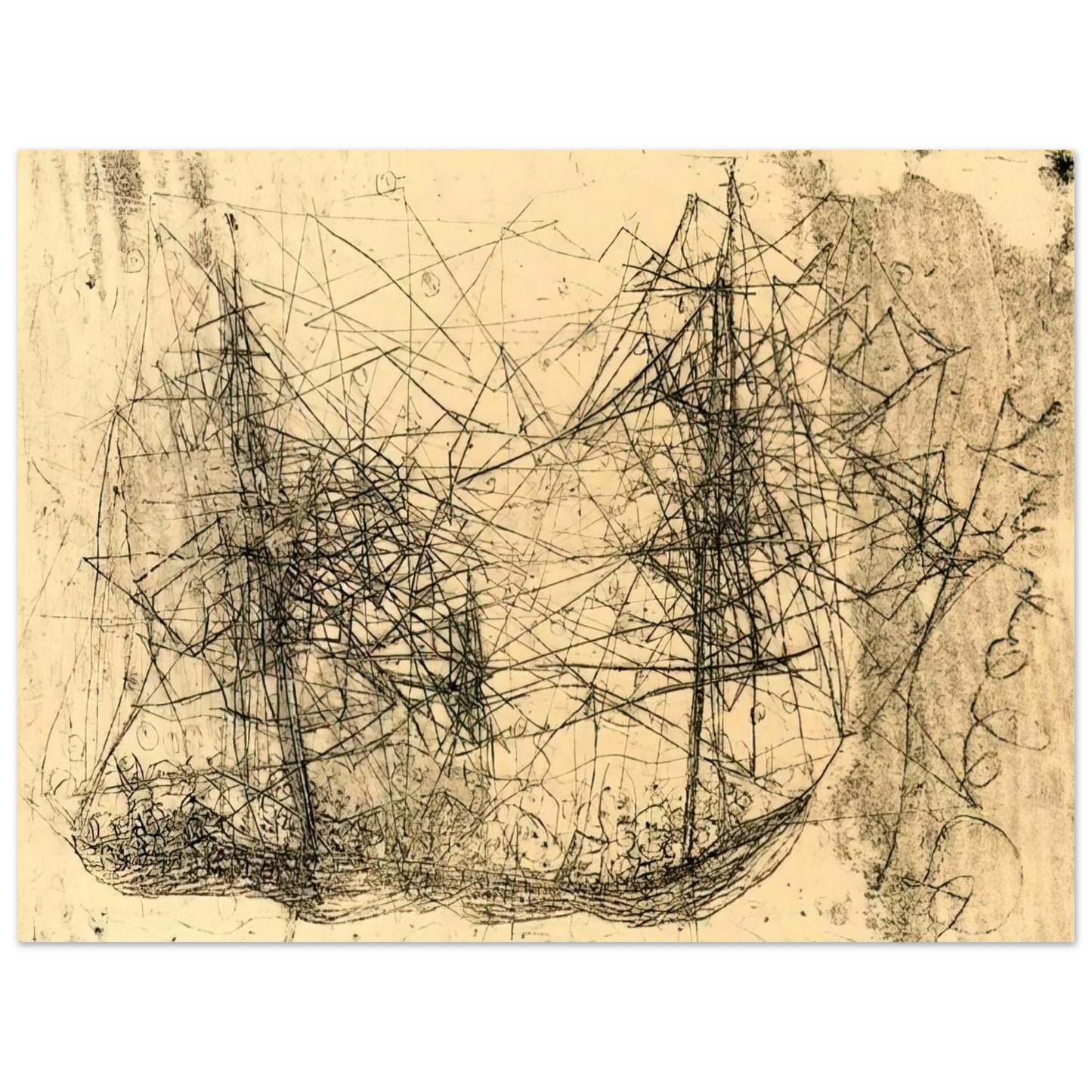 Wols - Barco - Art Informel  75x100 cm / 30x40inches Fine Art Poster