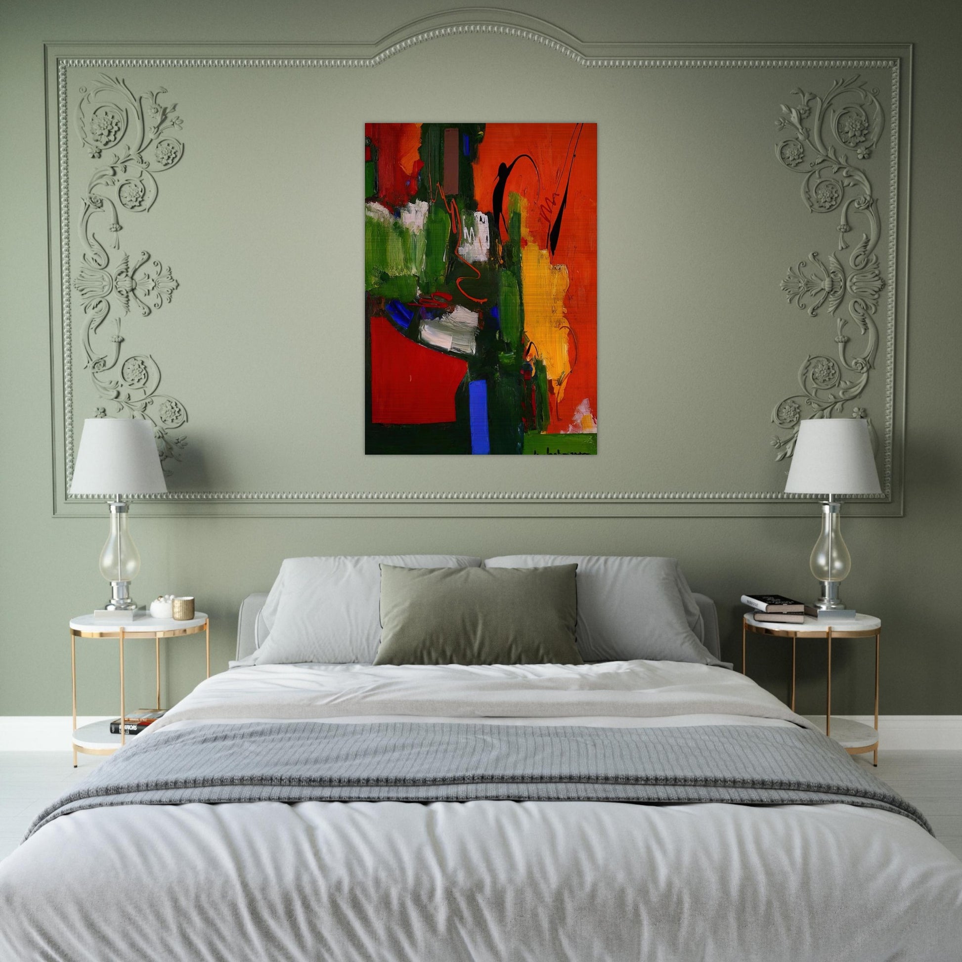 The Lark - Hans Hofmann Brushed Aluminum Print - 70x100 cm / 28x40 inches | Hans Hofmann Aluminum Print | Hans Hofmann Prints