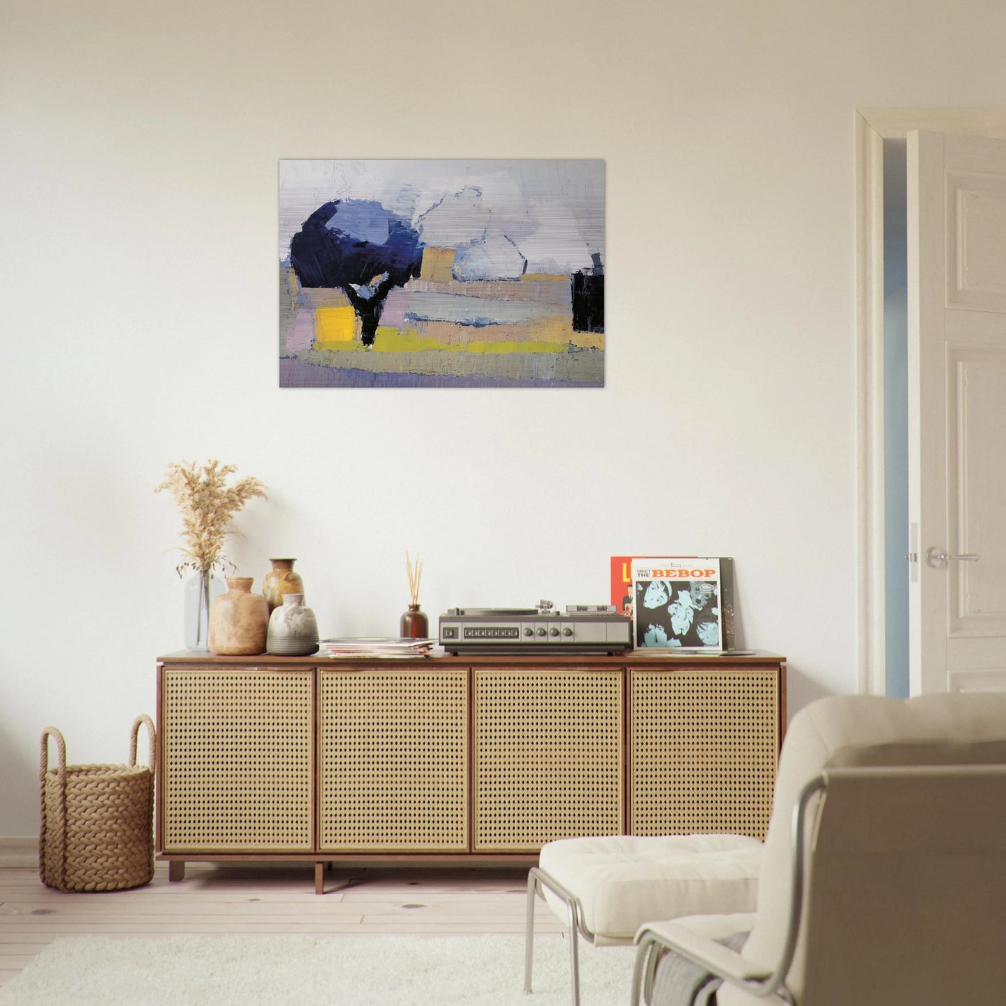 Paysage de Provence - Art Informel - Nicolas de Stael Brushed Aluminum Print - 70x100 cm / 28x40 inches | Nicolas de Stael Aluminum Print | Nicolas de Stael Prints