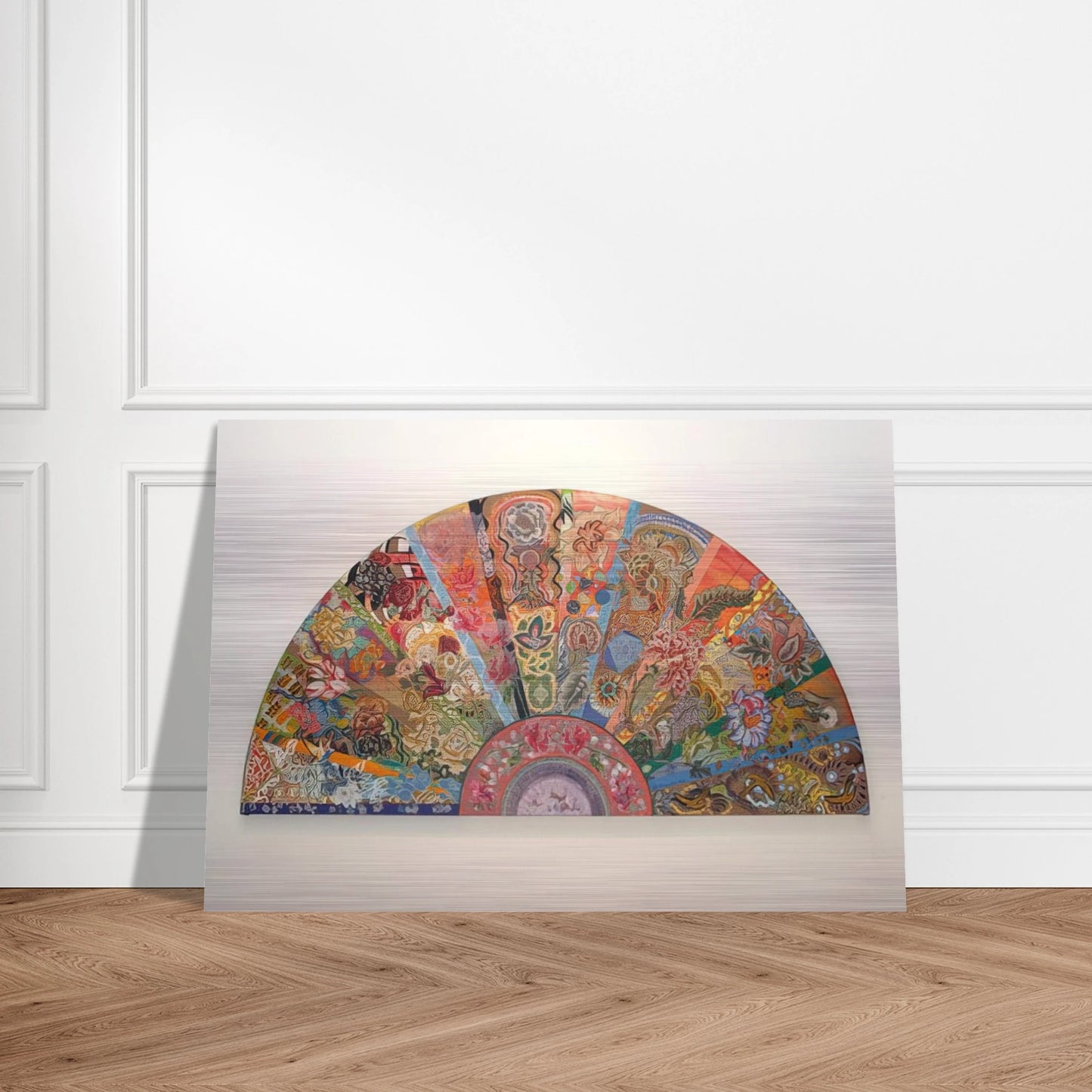 Pleasure Dome - 2003 - Miriam Schapiro Brushed Aluminum Print - 70x100 cm / 28x40 inches | Miriam Schapiro Aluminum Print | Miriam Schapiro Prints