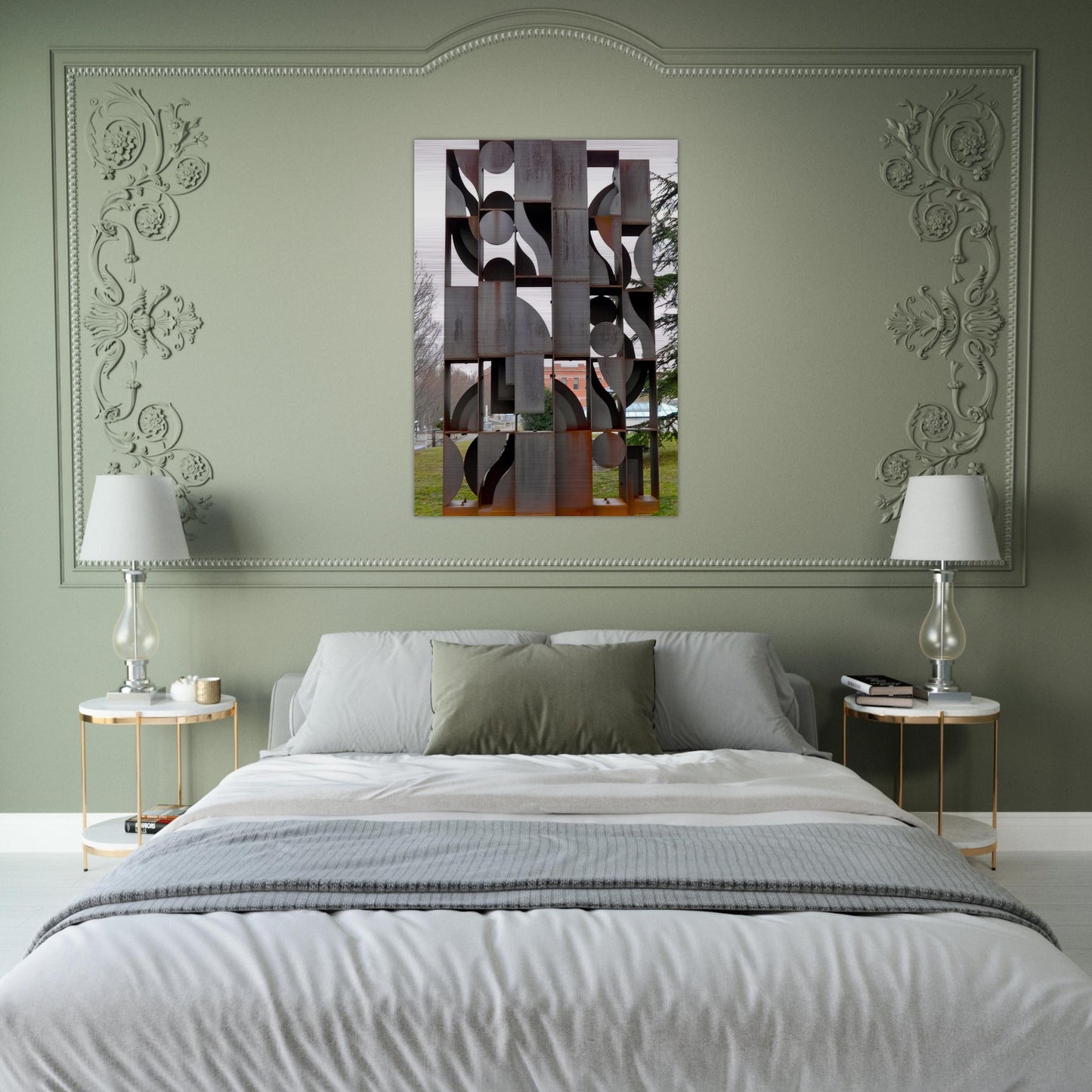 ATMOSPHERE AND ENVIRONMENT X 1969 - Louise Nevelson Brushed Aluminum Print - 70x100 cm / 28x40 inches | Louise Nevelson Aluminum Print | Louise Nevelson Prints