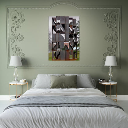 ATMOSPHERE AND ENVIRONMENT X 1969 - Louise Nevelson Brushed Aluminum Print - 70x100 cm / 28x40 inches | Louise Nevelson Aluminum Print | Louise Nevelson Prints